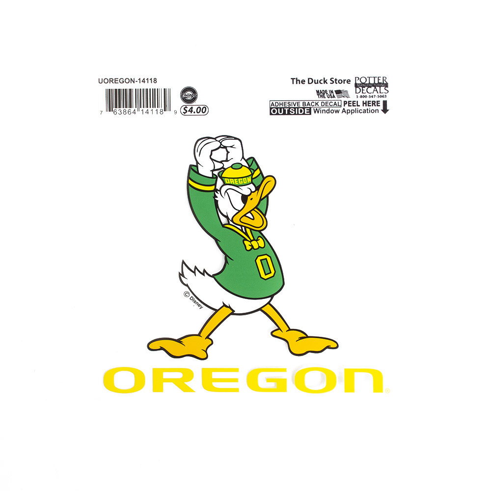 Oregon, The Duck, Throwing O, Copyright Disney, Decal
